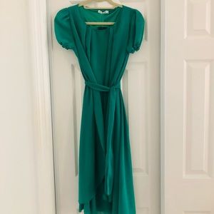 NEW! Belted, Short Sleeve Dress